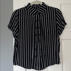 Brandy Melville button up crop top! Never worn